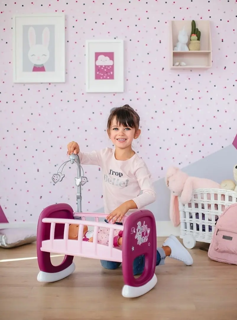 Кроватка для куклы Smoby Baby Nurse 220343 (Pink/Purple) - 3