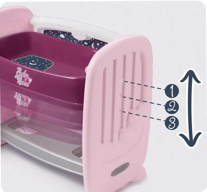 Кроватка для кукол 2в1 Smoby Baby Nurse 220353 (Pink) - 5