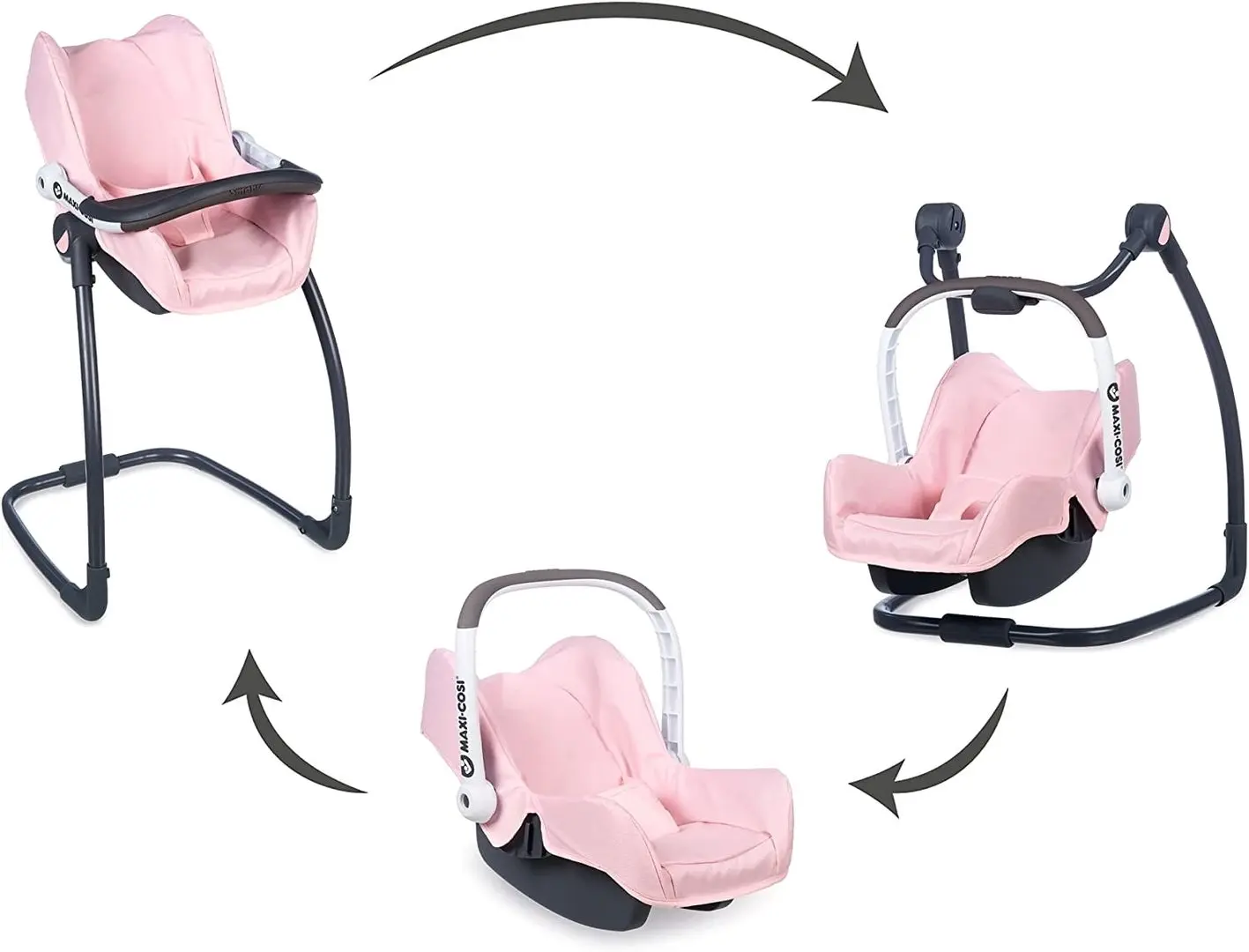 Стульчик для куклы 3в1 Smoby Maxi-Cosi 240235 (Pink/Black) - 5