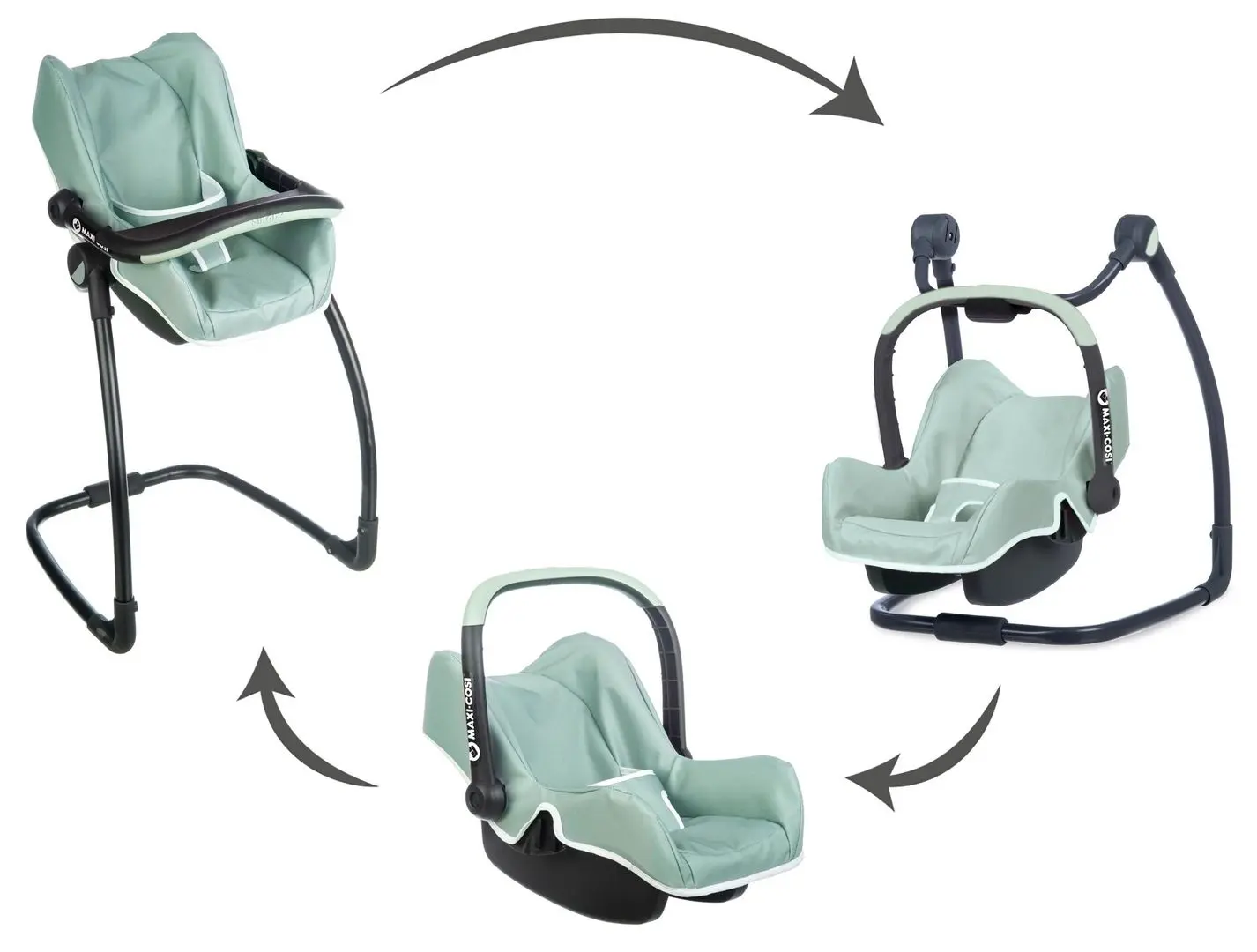 Стульчик для куклы 3в1 Smoby Maxi-Cosi 240239 (Black/Green) - 4