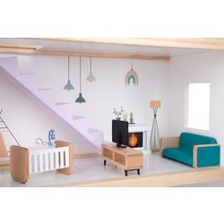 Casuta pentru papusi Tooky Toy ТХ919 (White/Grey) Thumb