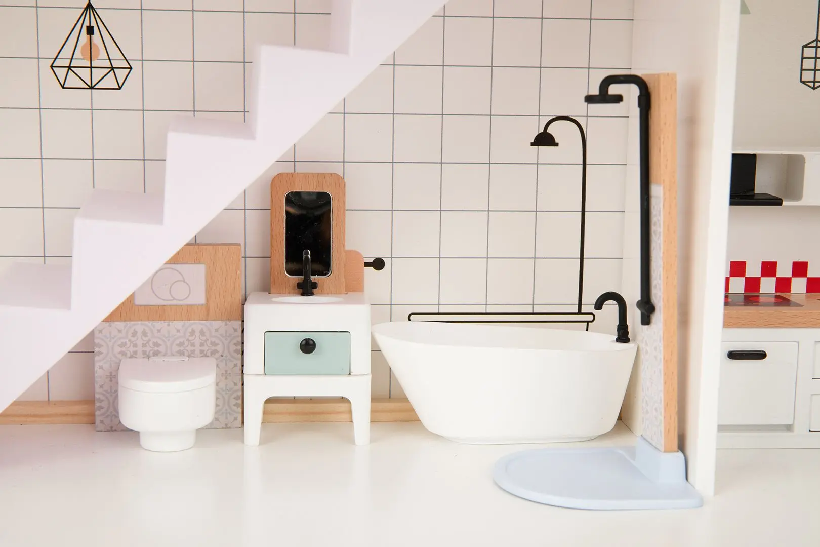 Casuta pentru papusi Tooky Toy ТХ919 (White/Grey)