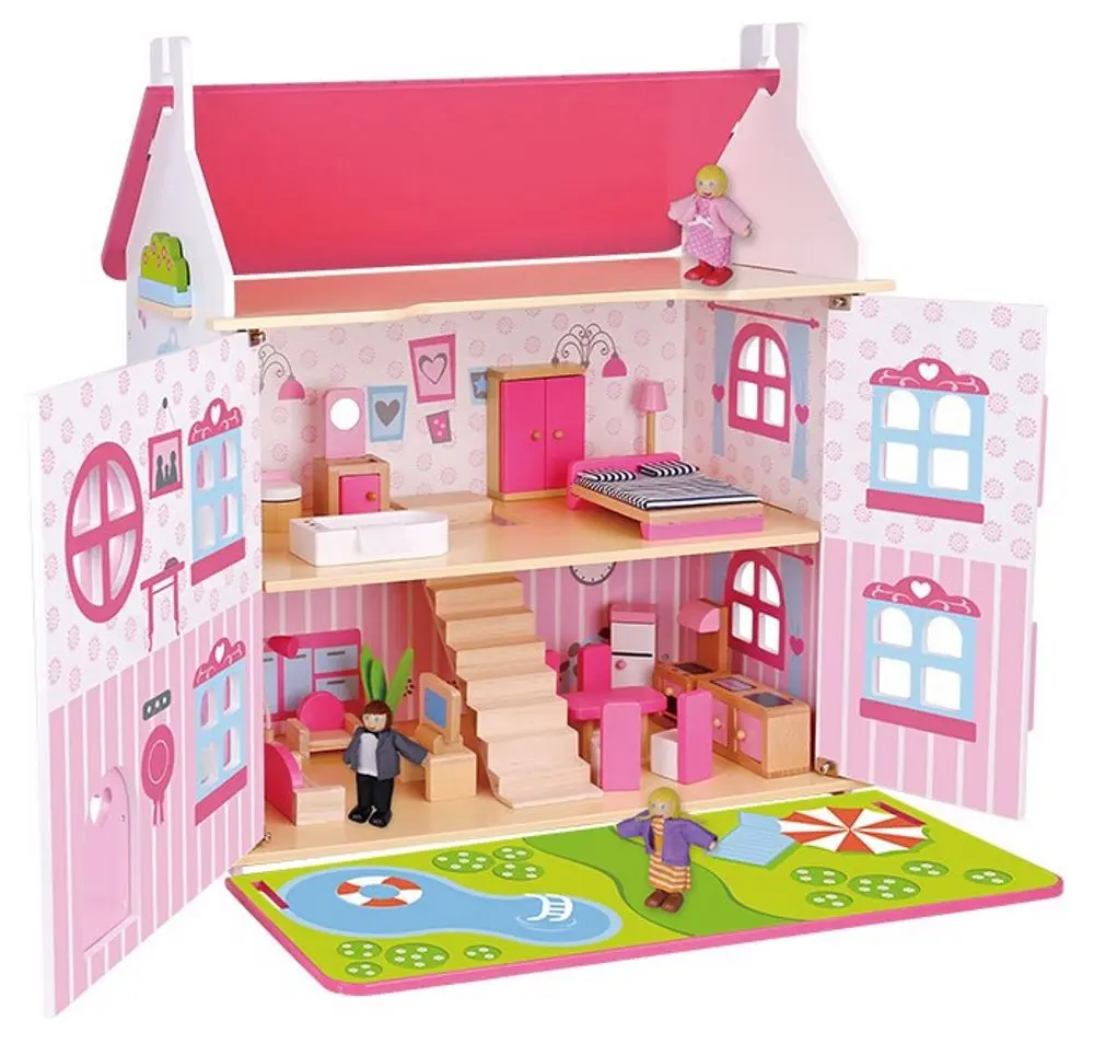Кукольный домик Tooky Toy TKI057 (Pink) - 2
