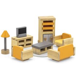 Игровой набор Viga Toys Sitting Room 44037 (Yellow/Gray/Wood) Thumb