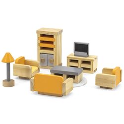 Игровой набор Viga Toys Sitting Room 44037 (Yellow/Gray/Wood)