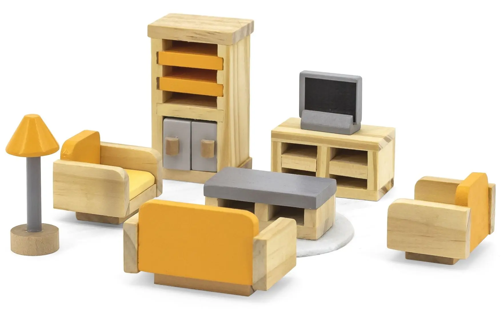Игровой набор Viga Toys Sitting Room 44037 (Yellow/Gray/Wood)
