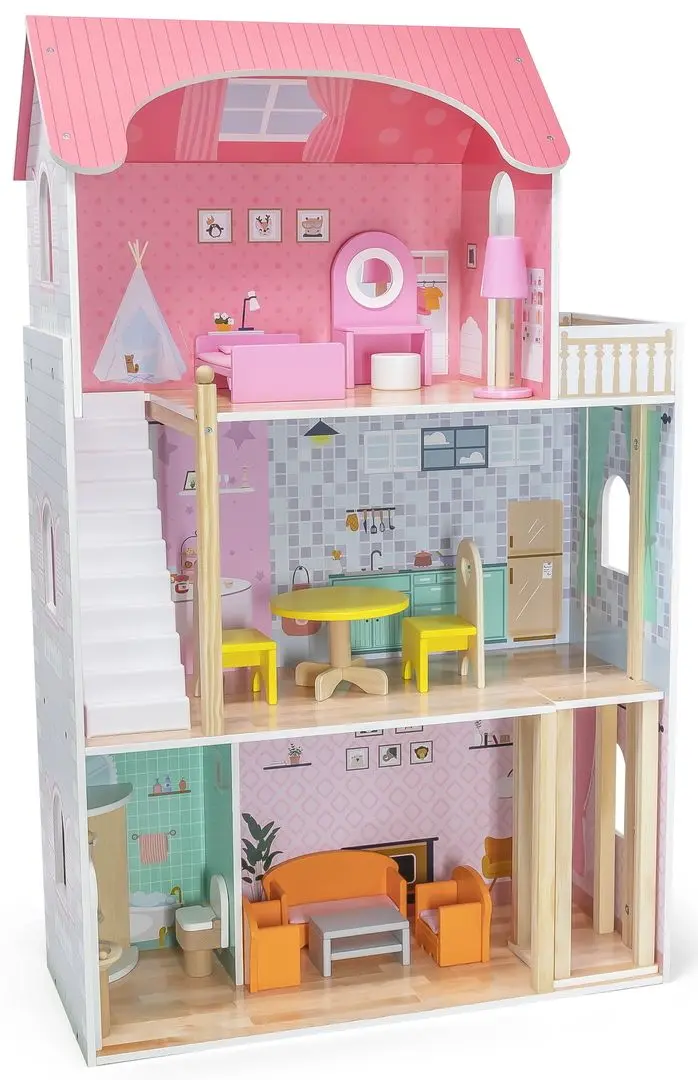 Casuta pentru papusi Viga Toys Fancy 44570 (Multicolor)