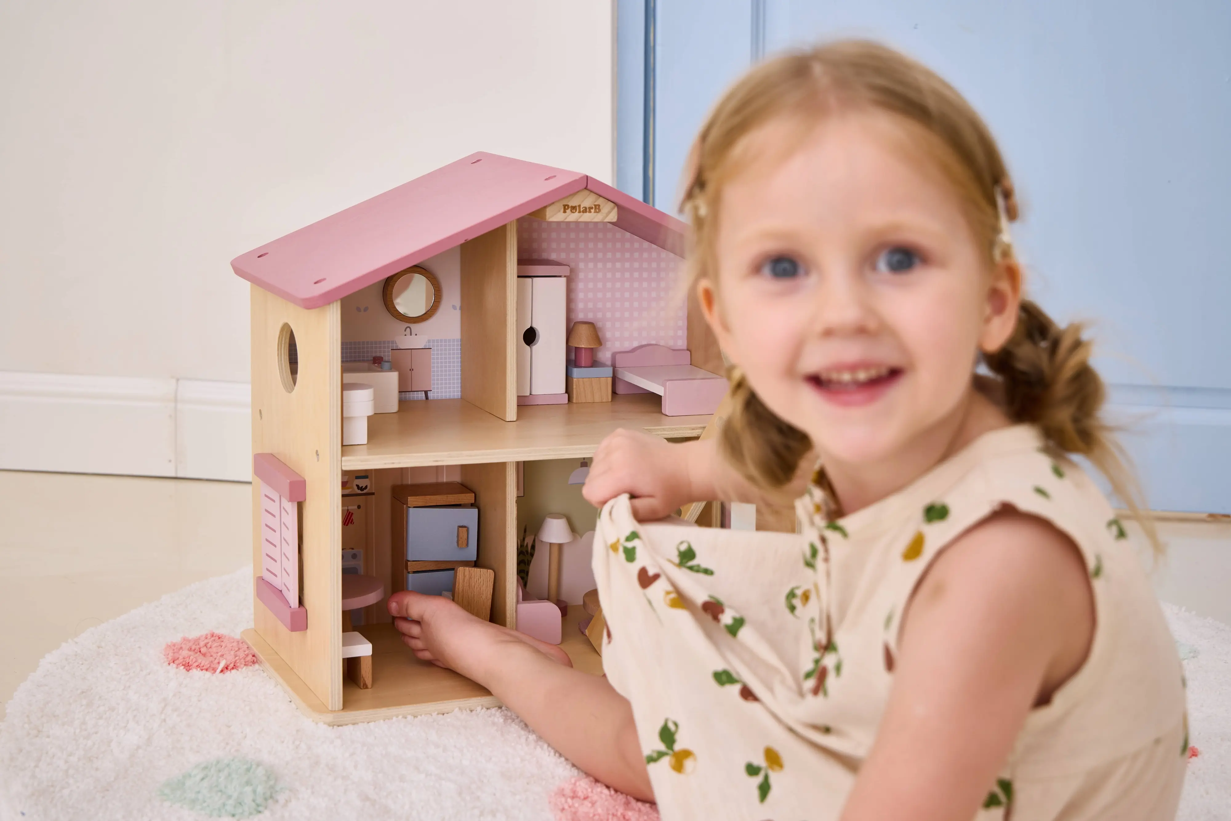 Кукольный домик Viga Toys PolarB 44256 (Pink)