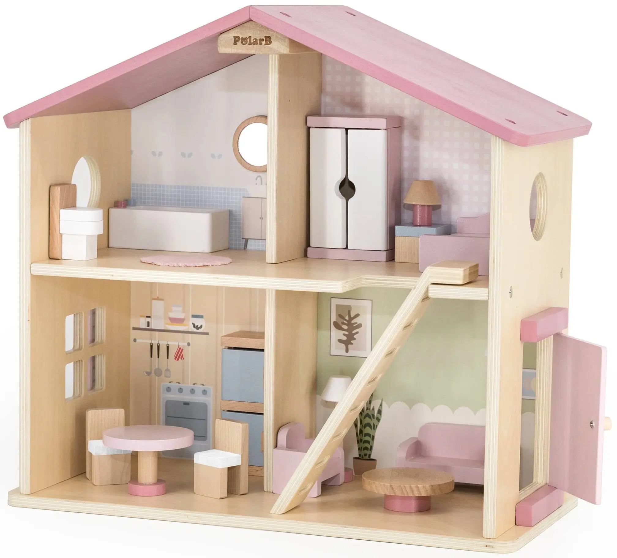 Кукольный домик Viga Toys PolarB 44256 (Pink)