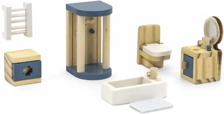 Set de joaca Viga PolarB Wooden Bathroom (Wood/Blue) - 4