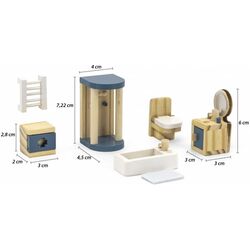 Set de joaca Viga PolarB Wooden Bathroom (Wood/Blue) Thumb