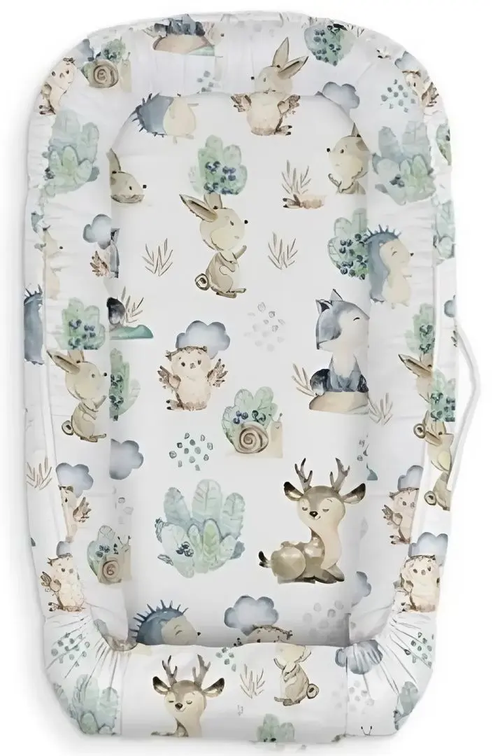 Кокон-гнездышко Albero Mio C001 Forest world (Pastel Blue)