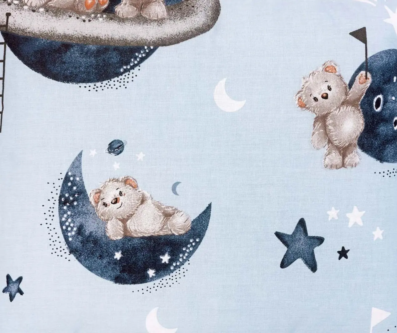 Кокон-гнездышко Albero Mio C011 Teddy Bear World (Blue) - 3