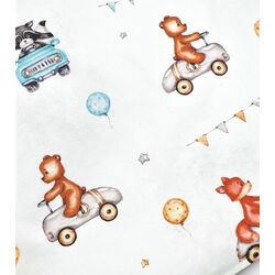 Кокон-гнездышко Albero Mio Cars W416 (Grey/White) Thumb