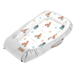 Кокон-гнездышко Albero Mio Cars W416 (Grey/White)