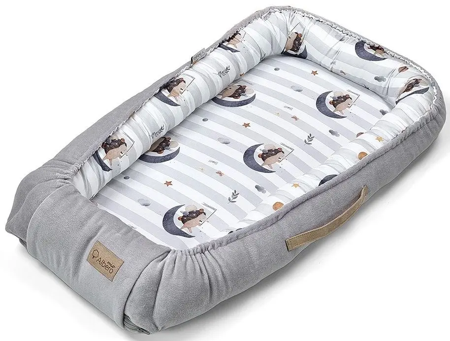 Кокон-гнездышко Albero Mio CP3 Moon Hedgehog (Grey) - 2