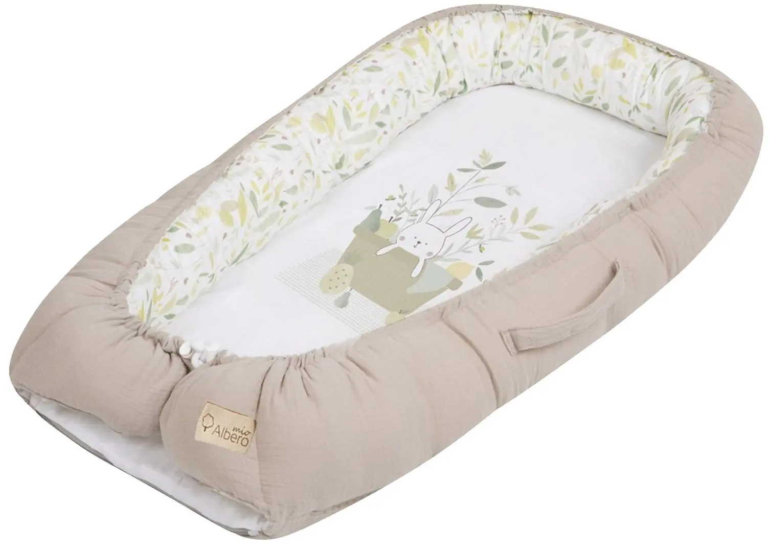 Кокон-гнездышко Albero Mio Eco&Love Picnic E002 (Beige/White) - 2