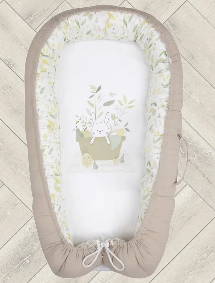 Кокон-гнездышко Albero Mio Eco&Love Picnic E002 (Beige/White) - 3