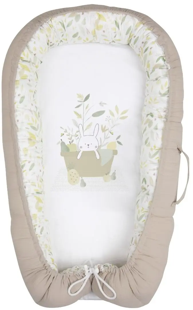 Кокон-гнездышко Albero Mio Eco&Love Picnic E002 (Beige/White)