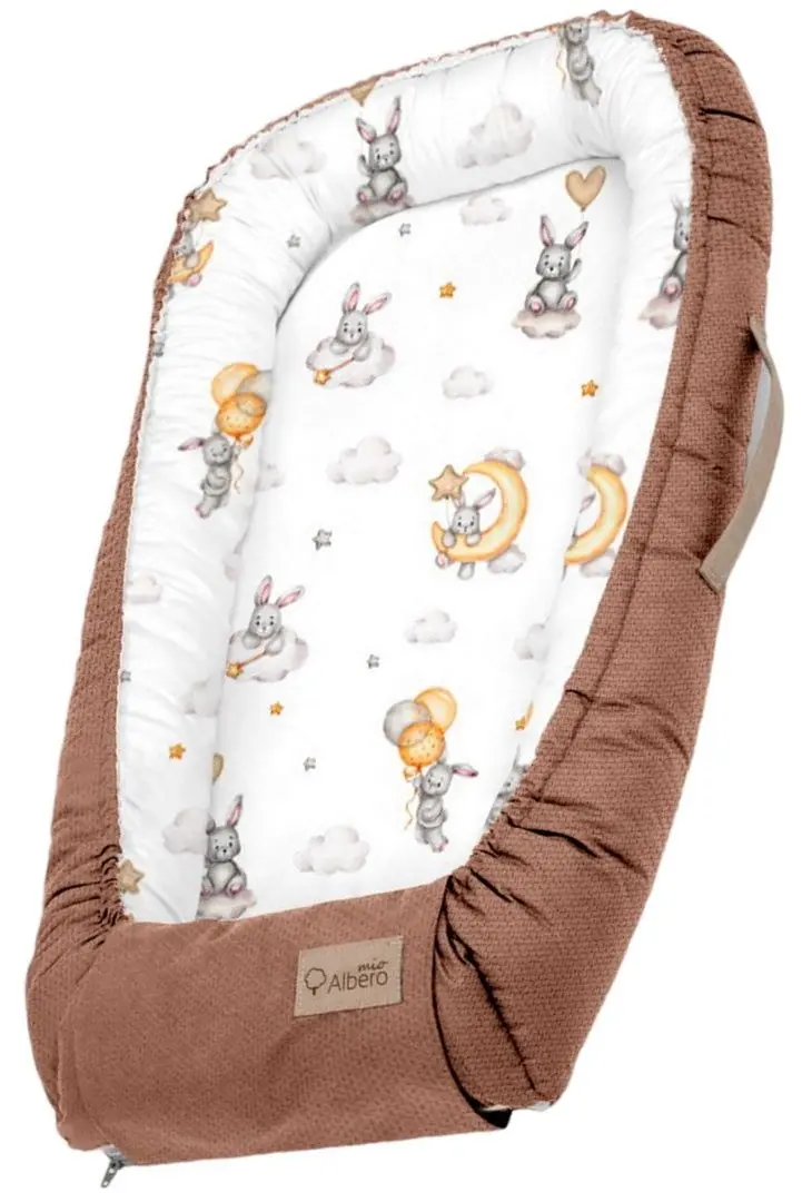 Кокон-гнездышко Albero Mio Rabbit W420 (Beige/White) - 2