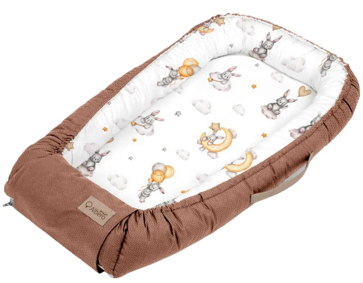 Кокон-гнездышко Albero Mio Rabbit W420 (Beige/White)