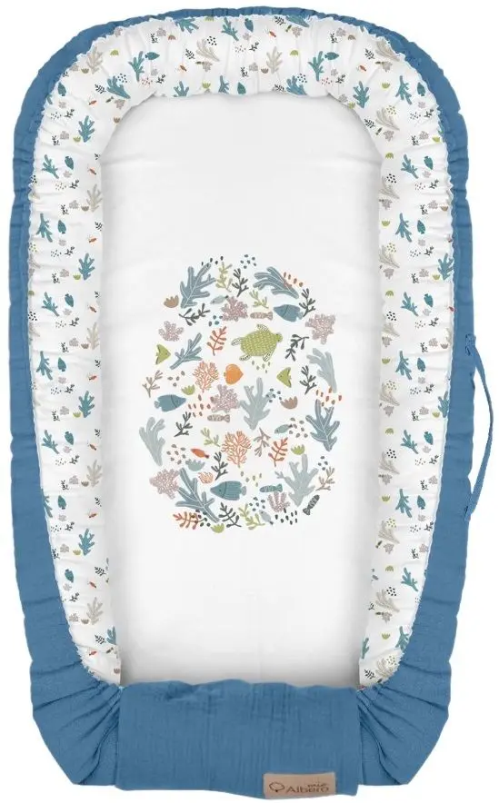 Кокон-гнёздышко Albero Mio Eco&Love Ocean E001 (Blue)