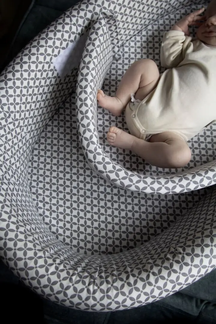 Кокон-гнездышко BabyJem Art-732 (Grey/White) - 7