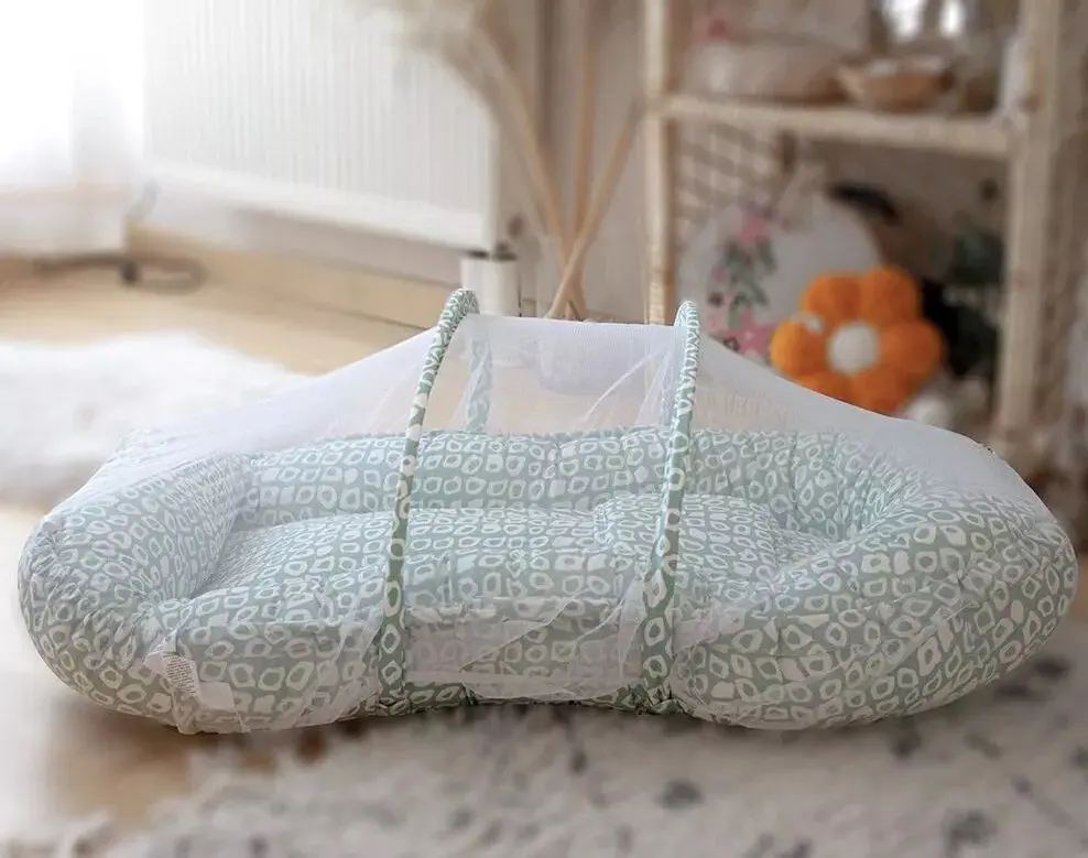 Cocon-cuibusor BabyJem Sleep Safe Art-554 (Green)