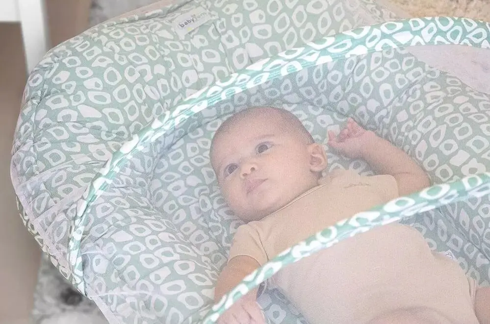 Cocon-cuibusor BabyJem Sleep Safe Art-554 (Green)