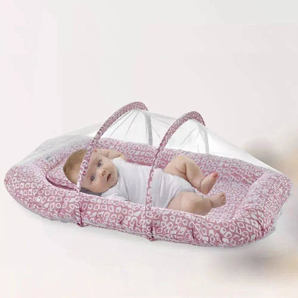 Cocon-cuibusor BabyJem Sleep Safe Art-554 (Pink)
