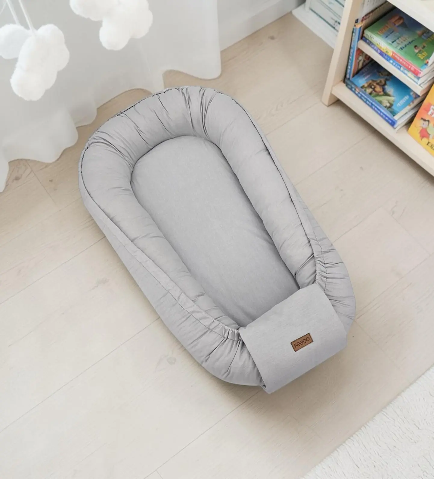 Кокон-гнездышко Feedo F184778 (Light Grey) - 2