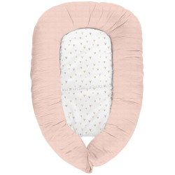 Cocon-cuibusor 3in1 Kikka Boo Memory Hearts (Light Grey)