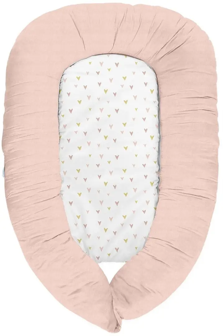 Cocon-cuibusor 3in1 Kikka Boo Memory Hearts (Light Grey)