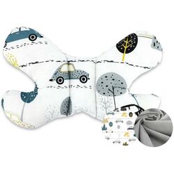 Кокон-гнездышко 4в1 MimiNu Childrens Journey + матрасик + одеяло + подушка (Grey) Thumb