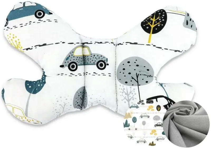 Кокон-гнездышко 4в1 MimiNu Childrens Journey + матрасик + одеяло + подушка (Grey) - 3