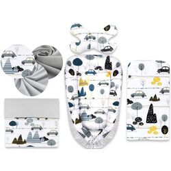 Кокон-гнездышко 4в1 MimiNu Childrens Journey + матрасик + одеяло + подушка (Grey)