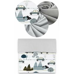 Кокон-гнездышко 4в1 MimiNu Childrens Journey + матрасик + одеяло + подушка (Grey) Thumb