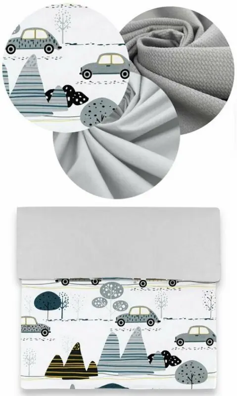 Кокон-гнездышко 4в1 MimiNu Childrens Journey + матрасик + одеяло + подушка (Grey) - 5