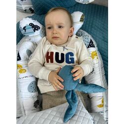 Кокон-гнездышко 4в1 MimiNu Childrens Journey + матрасик + одеяло + подушка (Grey) Thumb