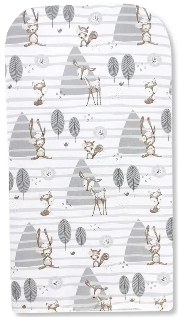 Кокон-гнездышко 4в1 MimiNu Forest + матрасик + одеяло + подушка (Grey) - 3