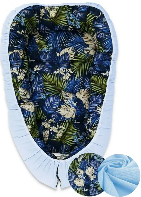 Кокон-гнездышко 4в1 MimiNu Parrot + матрасик + одеяло + подушка (Navy) - 2