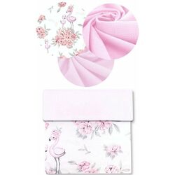 Кокон-гнездышко 4в1 MimiNu Peonie + матрасик + одеяло + подушка (Pink) Thumb
