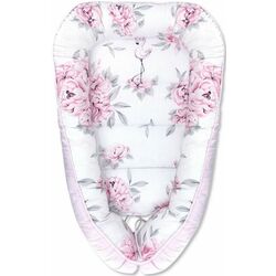 Кокон-гнездышко 4в1 MimiNu Peonie + матрасик + одеяло + подушка (Pink) Thumb