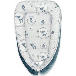 Кокон-гнездышко MimiNu Baby Cocoon Velvet Deer (Dark Mint)