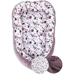 Кокон-гнездышко MimiNu Velvet Flower Garden (Pink)