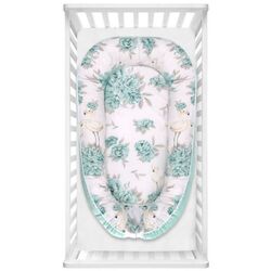 Кокон-гнездышко MimiNu Velvet Peonie (Mint) Thumb