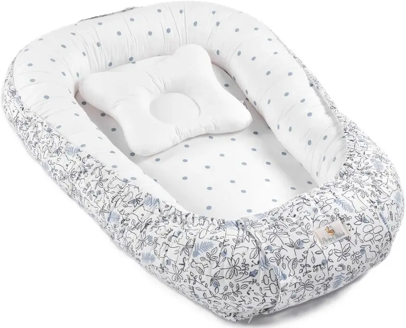 Кокон-гнездышко PernaMea Lovely Dots (White)