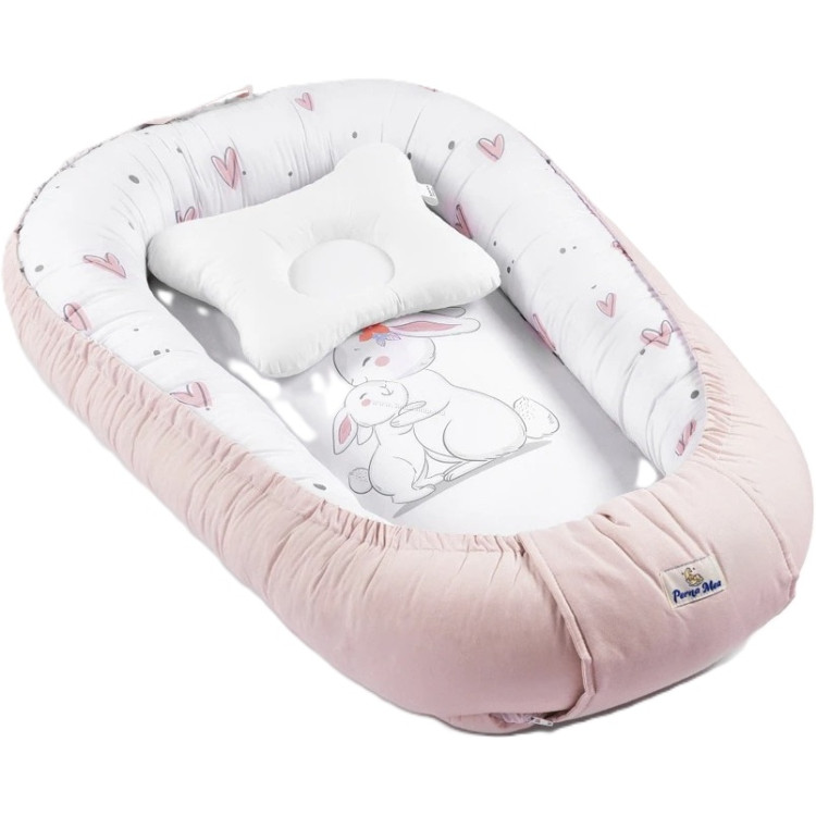 Cocon-cuibusor PernaMea Premium Bunny (Pink)