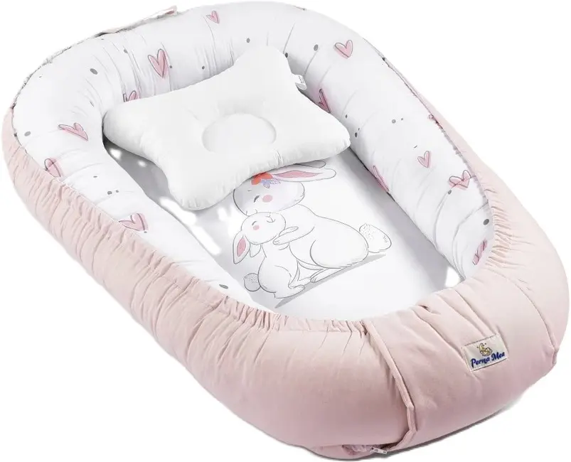 Кокон-гнездышко PernaMea Premium Bunny (Pink)