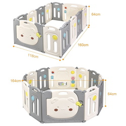 Tarc de joaca Costway BS10033 (Grey) Thumb